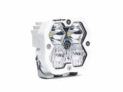 Baja Designs 55-0003-WT-2 Squadron 2.0 Sport White LED Auxiliary Light Pod Clear Driving/Combo / Baja Designs 55-0003-WT-2 Auxiliary Light