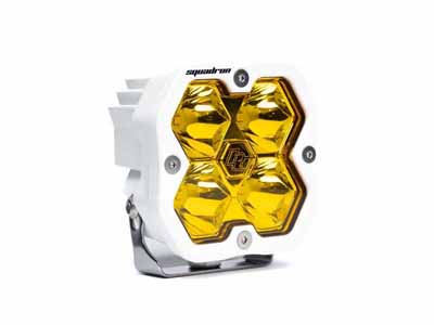 Baja Designs 55-0011-WT-2 Squadron 2.0 Sport White LED Auxiliary Light Pod Universal Baja Amber Spot / Baja Designs 55-0011-WT-2 Auxiliary Light