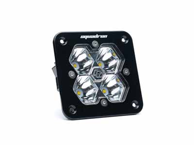 Baja Designs 55-1001-2 Squadron 2.0 Sport Black Flush Mount LED Auxiliary Light Pod Clear Spot / Baja Designs 55-1001-2 Auxiliary Light