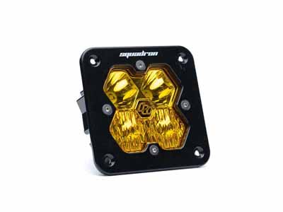 Baja Designs 55-1013-2 Squadron 2.0 Sport Black Flush Mount LED Aux Light Pod Amber Driving/Combo / Baja Designs 55-1013-2 Auxiliary Light