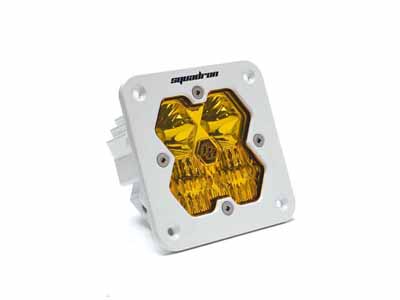 Baja Designs 55-1013-WT-2 Squadron 2.0 Sport White Flush Mount LED Aux Light Pod Amber Driving/Combo / Baja Designs 55-1013-WT-2 Auxiliary Light