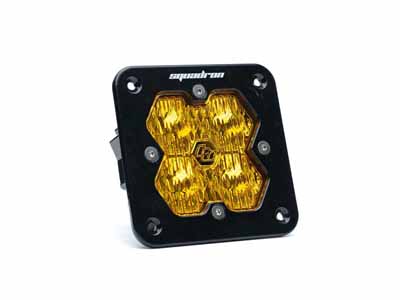 Baja Designs 55-1015-2 Squadron 2.0 Sport Black Flush Mount LED Auxiliary Light Pod / Baja Designs 55-1015-2 Auxiliary Light