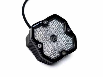 Baja Designs 55-2006-2 Squadron 2.0 Sport Black Angled Flush Mount LED Aux Light Pod Work/Scene / Baja Designs 55-2006-2 Auxiliary Light