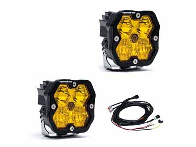 Baja Designs 55-7813-2 Squadron 2.0 Sport Black LED Auxiliary Light Pods Amber Driving/Combo / Baja Designs 55-7813-2 Auxiliary Light