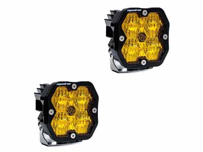 Baja Designs 55-7815-2NH Squadron 2.0 Sport Black LED Auxiliary Light Pod Pair (No Harness) / Baja Designs 55-7815-2NH Auxiliary Light