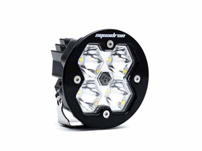 Baja Designs 58-0001-2 Squadron-R 2.0 Sport Black LED Auxiliary Light Pod Universal Clear Spot / Baja Designs 58-0001-2 Auxiliary Light