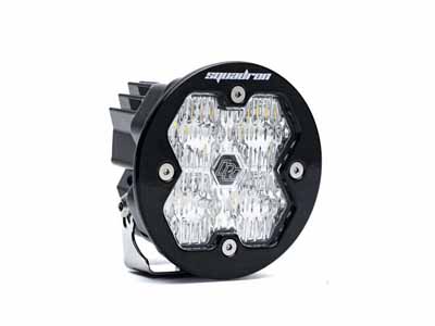 Baja Designs 58-0005-2 Squadron-R 2.0 Sport Black LED Auxiliary Light Pod Clear Wide Cornering / Baja Designs 58-0005-2 Auxiliary Light