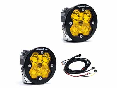 Baja Designs 58-7813-2 Squadron-R 2.0 Sport Black LED Auxiliary Light Pods Amber Driving/Combo / Baja Designs 58-7813-2 Auxiliary Light