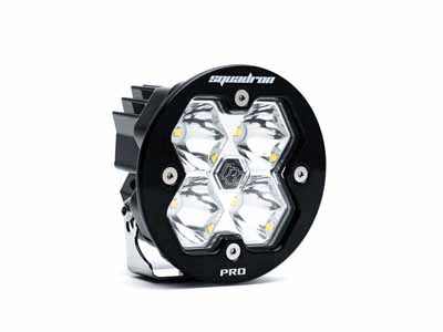 Baja Designs 59-0001-2 Squadron-R 2.0 Pro Black LED Auxiliary Light Pod Universal Clear Spot / Baja Designs 59-0001-2 Auxiliary Light