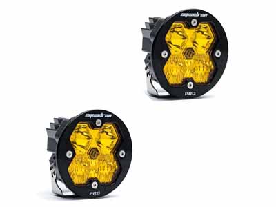 Baja Designs 59-7813-2NH Squadron-R 2.0 Pro Black LED Auxiliary Light Pods Baja Amber Driving/Combo / Baja Designs 59-7813-2NH Auxiliary Light