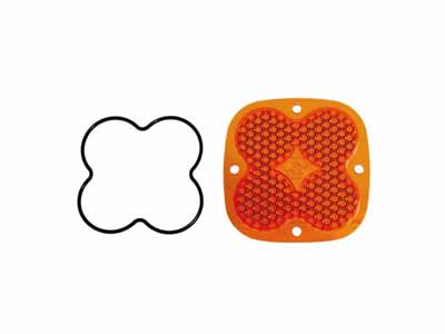 Baja Designs 668420 Squadron Light Pod Lens Kit Work/Scene Factory Amber / Baja Designs 668420 Light Bar Lens