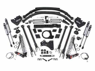 BDS Suspension BDS1541FPE 8" Lift Kit w/4-Link FOX 2.5 Coil-Over 2017-2019 F250/F350 4WD Diesel / BDS Suspension BDS1541FPE Lift Kit