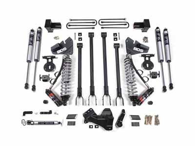 BDS Suspension BDS1555FPE 4" Lift Kit w/4-Link FOX 2.0 Performance Coil-Over 2017-2019 F250/F350 4WD / BDS Suspension BDS1555FPE Lift Kit