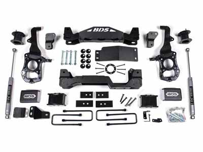 BDS Suspension BDS1579H 6" Lift Kit 2021-2025 Ford F150 4WD 5" Block NX2 Nitro Shocks / BDS Suspension BDS1579H Lift Kit