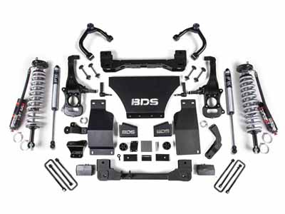 BDS Suspension BDS1800FPE 4" Lift Kit FOX 2.5 Coil-Over 2019-2024 Silverado/Sierra 1500 4WD / BDS Suspension BDS1800FPE Lift Kit