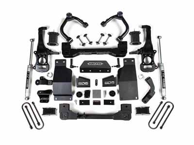 BDS Suspension BDS1853FS 25-Up Silverado/Sierra 1500 4WD 4" Suspension Lift Kit 3.0 Diesel / BDS Suspension BDS1853FS Lift Kit