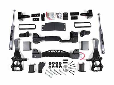 BDS Suspension BDS1921FS 6" Lift Kit 2014 F150 4WD 4" Block Kit Fox 2.0 Performance Shocks / BDS Suspension BDS1921FS Lift Kit