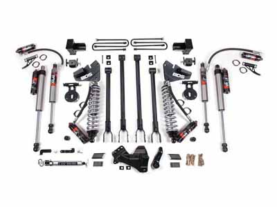 BDS Suspension BDS1964FPE 4" Lift Kit w/4-Link FOX 2.5 Coil-Over 2017-2019 F250/F350 4WD Diesel / BDS Suspension BDS1964FPE Lift Kit