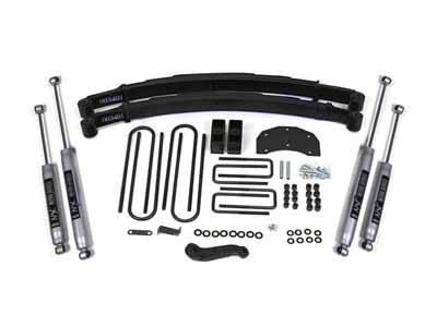 BDS Suspension BDS308H 4" Lift Kit Ford F350 Monobeam 80-96 4WD NX2 Nitro Shocks / BDS Suspension BDS308H Lift Kit