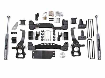 BDS Suspension BDS598FS 4" Lift Kit 2009-2013 Ford F150 4WD Fox 2.0 Performance Shocks / BDS Suspension BDS598FS Lift Kit