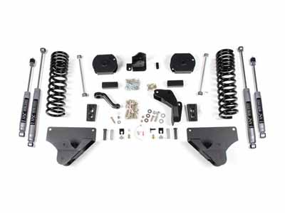 BDS Suspension BDS698H 4" Lift Kit 2014-2018 Ram 2500 4WD Diesel Rear Coil Spacer NX2 Nitro Shocks / BDS Suspension BDS698H Lift Kit