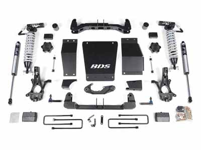 BDS Suspension BDS712FDSC 4" Lift Kit FOX 2.5 Coil-Over 2014-2018 Silverado/Sierra 1500 4WD / BDS Suspension BDS712FDSC Lift Kit
