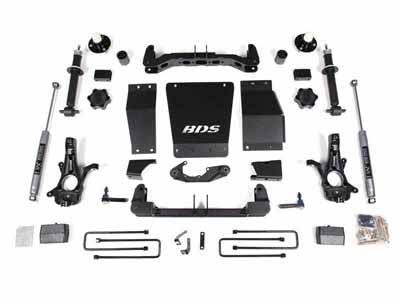 BDS Suspension BDS716H 4" Lift Kit 2014-2018 Silverado/Sierra 1500 4WD Control Arms NX2 Nitro / BDS Suspension BDS716H Lift Kit