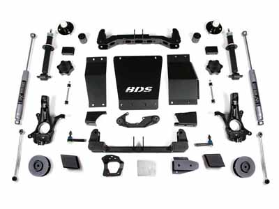 BDS Suspension BDS734FS 4" Lift Kit 2015-2019 Suburban Tahoe Yukon Yukon XL 1500 4WD / BDS Suspension BDS734FS Lift Kit