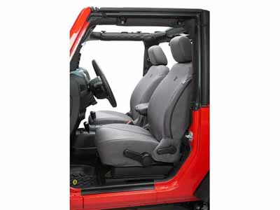 Bestop 29280-09 Seat Covers For 2007-2012 Wrangler JK 4-Dr Front Premium Vinyl Fabric Charcoal / Bestop 29280-09 Seat Cover
