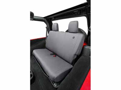 Bestop 29282-09 Seat Covers For 2007-2018 Wrangler JK 2-Dr Rear Premium Vinyl Fabric Charcoal / Bestop 29282-09 Seat Cover