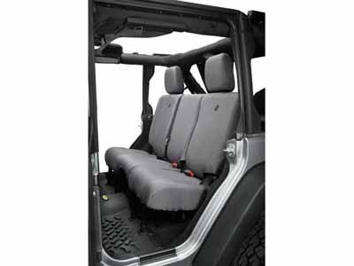 Bestop 29284-09 Seat Covers For 2007, 2013-2018 Wrangler JK 4-Dr Rear Premium Vinyl Fabric Charcoal / Bestop 29284-09 Seat Cover