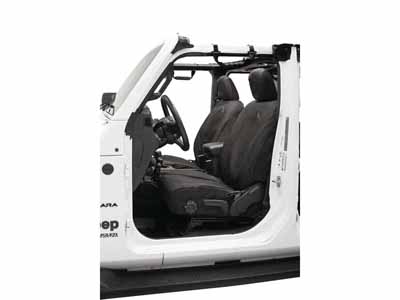 Bestop 29290-35 Gladiator Seat Covers For 2020-2023 Gladiator 4-Dr Front Premium Vinyl Fabric Black / Bestop 29290-35 Seat Cover