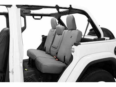 Bestop 29291-09 Seat Covers For 2018-2023 Wrangler JL 4-Dr Rear W/ Fold Down Arm Rest Charcoal / Bestop 29291-09 Seat Cover