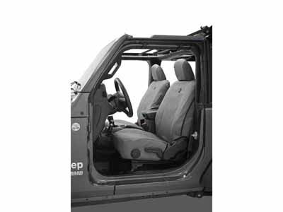 Bestop 29293-09 Seat Covers Jeep '18-26 Wrangler JL 2-Door Front Charcoal / Bestop 29293-09 Seat Cover