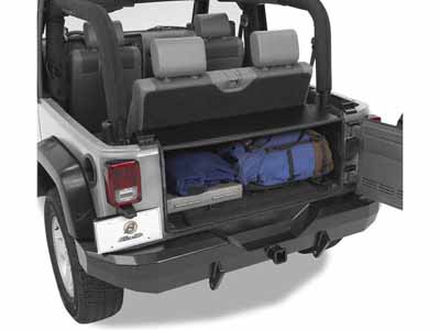 Bestop 42702-01 Jeep Instatrunk Modular Kit For Jeep 2007-2010 Wrangler JK Black Textured Kit / Bestop 42702-01 Trunk Organizer