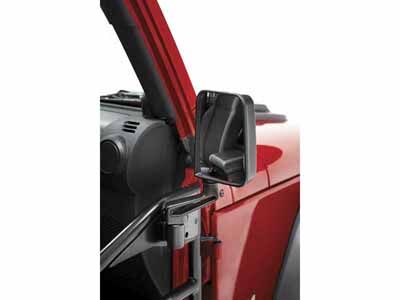 Bestop 51262-01 Mirror Replacement Set For 1987-1995 Wrangler YJ Slotted Arm Design Cast Aluminum / Bestop 51262-01 Mirror
