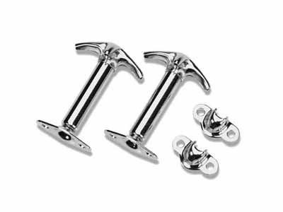 Bestop 51294-00 Jeep Hood Latches For Jeep 1941-1949 CJ2 Chrome Pair / Bestop 51294-00 Hood Latch