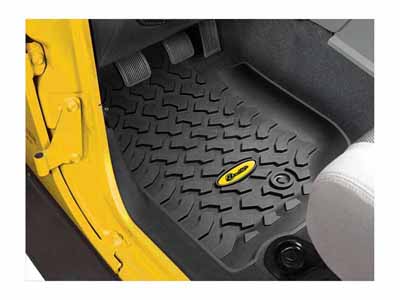 Bestop 51500-01 Jeep Front Floor Mats For Jeep 2007-2013 Wrangler JK Black Pair / Bestop 51500-01 Floor Mats/Liner