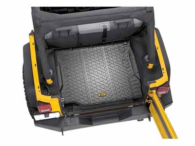 Bestop 51507-01 Rear Jeep Cargo Liner For Jeep 2011-2018 Wrangler JK Black / Bestop 51507-01 Cargo Liner