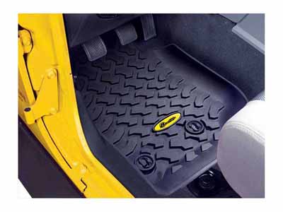 Bestop 51513-01 Jeep Wrangler Front Floor Mats For Jeep 2014-2018 Wrangler JK Black Pair / Bestop 51513-01 Floor Mats/Liner