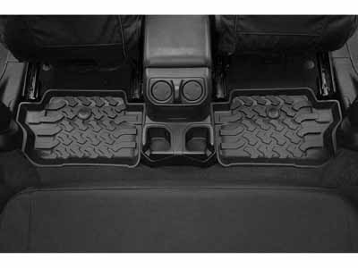 Bestop 51516-01 Floor Mats Jeep '18-26 Wrangler JL 2-Door Rear Black / Bestop 51516-01 Floor Mats/Liner
