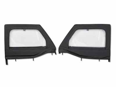Bestop 51742-35 Element Upper Doors Jeep '20-26 Gladiator '18-26 Wrangler JL Front Black Diamond / Bestop 51742-35 Half Door