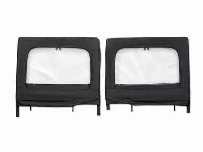 Bestop 51743-35 Element Upper-Doors Jeep '20-26 Gladiator '18-26 Wrangler JL 4-Dr Rear Black Diamond / Bestop 51743-35 Half Door