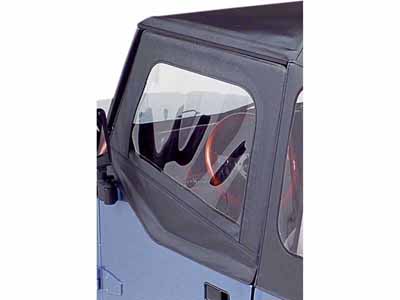 Bestop 51782-01 Square Upper Half-Doors Rear Corner 1988-1995 Wrangler YJ Fits OE or Replace-A-Top / Bestop 51782-01 Half Door