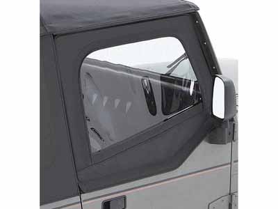 Bestop 51782-15 Square Upper Half-Doors Rear Corner 1988-1995 Wrangler YJ Fits OE or Replace-A-Top / Bestop 51782-15 Half Door