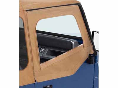 Bestop 51782-37 Square Upper Half-Doors Rear Corner 1988-1995 Wrangler YJ Fits OE or Replace-A-Top / Bestop 51782-37 Half Door