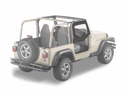 Bestop 51790-15 Half Doors Jeep 1997-2006 Wrangler TJ Black Denim / Bestop 51790-15 Half Door
