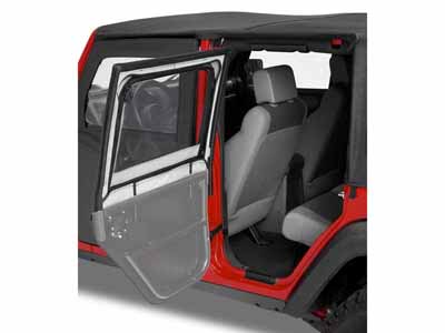 Bestop 51793-35 HighRock 4x4 Element Upper Fabric Half-Doors For 1997-2006 Wrangler TJ Front Pair / Bestop 51793-35 Half Door