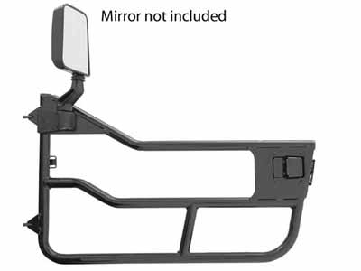 Bestop 51824-01 Jeep Tube Doors HighRock 4x4 Element Doors For Jeep 1980-1986 CJ7 Front Matte Black / Bestop 51824-01 Tube Door