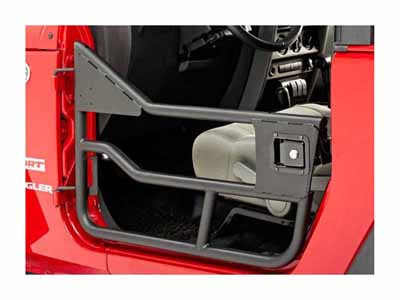 Bestop 51826-01 Tube-Doors HighRock 4x4 Element-Doors For 2007-2018 Wrangler JK Front Matte Black / Bestop 51826-01 Tube Door